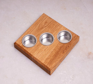 Portavelas Cuadrado de MDF Hecho a Mano, Acabado Pulido Ecológico, 1 Color, Logotipo Personalizado, para Navidad, Bodas, Hogar y Oficina - Product Image 1