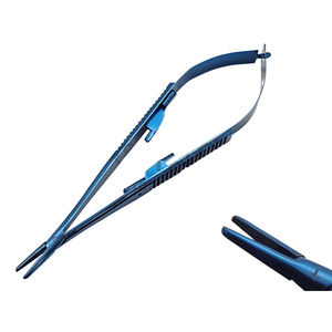 Pinzas Portaagujas Castroviejo con Recubrimiento Microcerámico para Sutura, Instrumentos Médicos Microquirúrgicos para Cirugía Oftálmica - Product Image 1