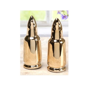 Ensemble de salières et poivrières en métal personnalisées avec logo pour cadeaux promotionnels, restaurants et usage en cuisine - Product Image 1