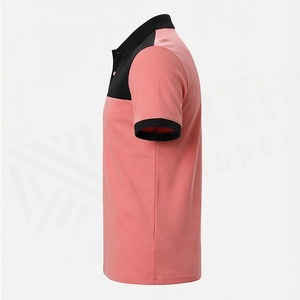 Camisetas Polo Casuales de Marca con Logotipo Tejido y Estampado para Hombre, de Poliéster y Algodón, con Bloques de Color Personalizados, Ropa Deportiva - Product Image 3