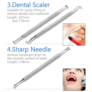 Kit d'examen dentaire en acier inoxydable - Instruments chirurgicaux manuels réutilisables pour dentistes et étudiants, haute qualité, garantie de 2 ans - Product Image 4