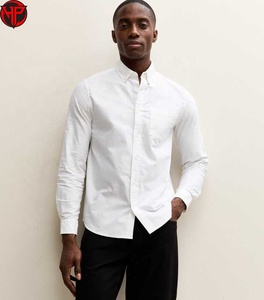 <b>Men's</b> <b>White</b> Button Down Collar Dress <b>Shirt</b> <b>Long</b> <b>Sleeve</b> Solid Formal Business Top <b>Mens</b> Dress <b>Shirt</b> Formal <b>Shirt</b> - Product Image 1