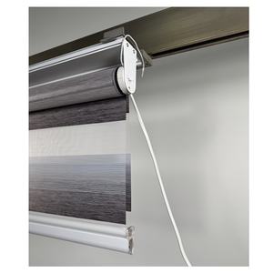 Ombre à rouleau zèbre personnalisée motorisée électrique intégrée pour le salon Installation en polyester télécommandée Noël - Product Image 3