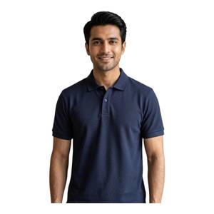 Camisas de Manga Corta para Hombre, de Poliéster/Algodón, Transpirables, Suaves, Antiarrugas, con Logotipo Bordado Personalizado, Precio de Fábrica, ODM - Product Image 1