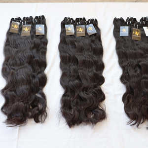 Bundles de cheveux humains vierges droits bruts bouclés de vison brésilien avec fermeture 100% tissage de cheveux humains avec fermeture frontale en dentelle - Product Image 5