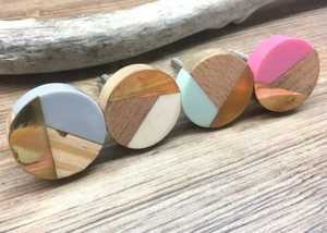 Poignée de porte en bois artisanale de luxe, design moderne, pour cuisine et chambre, poignée de meuble en résine, fabriquée à la main en Inde - Product Image 2