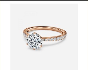 แหวนทองคำ 10K ดีไซน์หรูหราสำหรับผู้หญิง ประดับเพชรโมอิสซาไนต์ทรงเรขาคณิต ทันสมัย เหมาะสำหรับเป็นของขวัญหมั้น วันครบรอบแต่งงาน หรือของขวัญวันแต่งงาน แบบครึ่งวงแหวน - Product Image 3