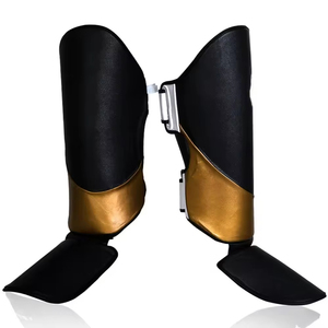 Nuevas Espinilleras Transpirables para Adultos, Espinilleras de Cuero de Alta Calidad Hechas en Fábrica para Entrenamiento de Karate y Protección - Product Image 1