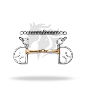 Kimberwick Lozenge Savor Gold Curb pour l'entraînement et le contrôle équestre - Product Image 1