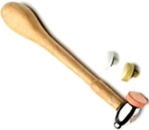 Marteau de haute qualité SUNTOOLS/STIPL modèle 435E avec manche en métal et tête en nylon remplaçable pour la fabrication de bijoux, origine Punjab - Product Image 2