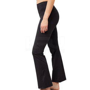 Pantalones Deportivos Acampanados de Invierno para Mujer con Logotipo Personalizado, Tela Elástica de Algodón de Alta Calidad, Secado Rápido, Transpirable, Ecológico, MOQ Bajo - Product Image 5