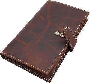 Wholesale Price Genuine Leather Durable High Quality OEM Long Men's <b>Wallet</b> With Custom Logo Trending Snap Button Closure - Product Image 1