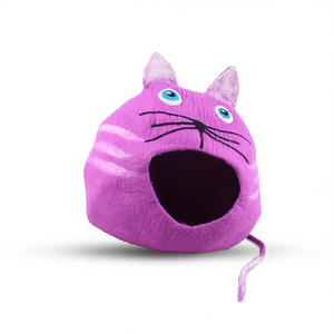 Casa para Gatos de Fieltro Rosa con Diseño Elegante, Adorable Jaula para Animales - Product Image 2
