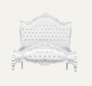 Lit rembourré en bois massif de conception européenne de luxe pour hôtel et appartement, mobilier de chambre durable - Product Image 2