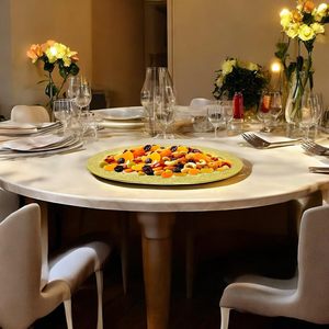 Elegant Brass Gold Oval <b>Serving</b> <b>Tray</b> with Intricate Floral Engravings - Decorative Metal Platter for Dining, <b>Parties</b> & Home - Product Image 3