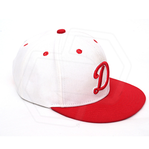 Gorra de Béisbol NIZA GEAR Blanca y Roja con Bordado 'D', 6 Paneles, Deportiva, Ajustada, para Hombre, Adulto, Todas las Temporadas, 100% Algodón, Ecológica - Product Image 6