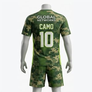 ชุดฟุตบอลชาย MATBIX CLOTHINGS ลายพรางพิมพ์ลายแบบ Sublimated ระบายเหงื่อได้ดี ชุดทีมฟุตบอลอัลฟ่า ขายส่ง - Product Image 2