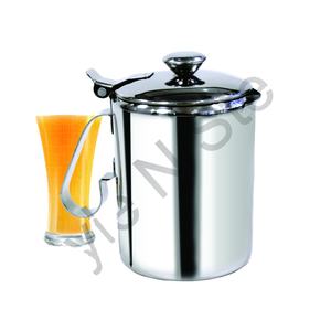 Bar bebida jugo olla botella con tapa de bloqueo Acero inoxidable Jugo Pot 750 ml Gran capacidad Fiesta Jarra restaurante - Product Image 1