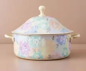 Olla de cocción lenta árabe de última generación con patrón floral azul real, olla para mantener la comida caliente, ideal para regalo de Ramadán y Eid, decoración. - Product Image 3