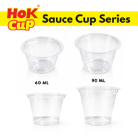 Vaso de polipropileno de tamaño pequeño, apto para uso alimentario, de 60 ml, para condimentos, salsas y cremas, originario de Indonesia.