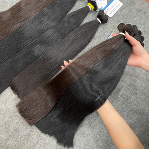 Extensions de cheveux humains bruts vietnamiens de qualité supérieure, double épaisseur, pointes en kératine, super double épaisseur, couleurs piano. - Product Image 6