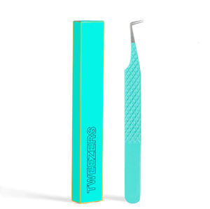 Pinces à extensions de cils incurvées en acier inoxydable avec pointe de précision ultra-fine, anti-rouille et durables, usage professionnel - Product Image 1