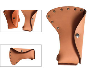 Hacha de camping de alta calidad al por mayor, funda de cuero hecha a mano para hacha, protector de cuero para cabezal de hacha - Product Image 5