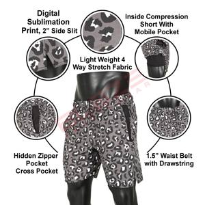 Short de sport respirant pour homme, 2-en-1, double couche, en tissu technique, taille mi-haute, séchage rapide, avec poches - Product Image 6