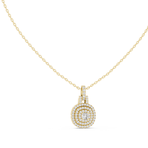 Colgante de Diamantes en Oro de 18 Quilates con Diamante de Corte Redondo, Chapado en Rodio, Certificado por IGI, para Mujer, para Boda, Compromiso, Uso Diario - Product Image 2