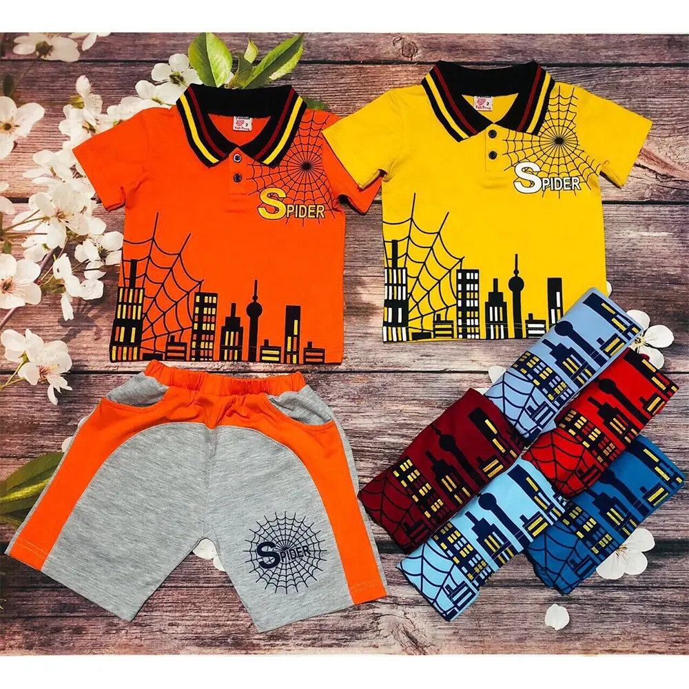 Comfortable Baby Boys Clothing Set Knit Sleeveless For Exported From Vietnam