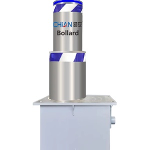 Borne de stationnement rétractable pour contrôle d'accès des véhicules, borne hydraulique automatique en acier inoxydable - Product Image 1