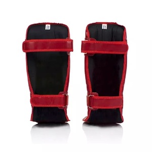 Protège-tibias de boxe professionnels bleu-noir en EVA légers et protecteurs pour adultes unisexe - Product Image 6