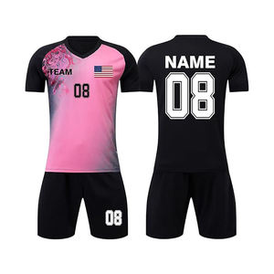 Custom Short Sleeve Soccer Jersey Set Printed Football Suit Team Training Men's Sports Uniform Quick Dry Breathable Football Kit - Product Image 1