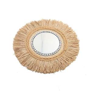 Artistic Rattan <b>Mirrors</b> Natural Rattan Handmade Wall Accent Sustainable Eco Friendly OEM Home Decor from Vietnam - Product Image 3