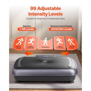 Macchina per Esercizi Fitness a Vibrazione per Tutto il Corpo - Piastra Vibrante con Funzione di Drenaggio Linfatico e Perdita di Peso - Product Image 3