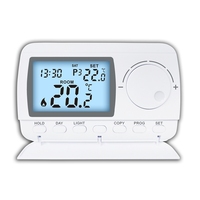 Termostato Digital Programable de 6 Periodos con Dial Giratorio, Alimentado por Batería, Controlador de Calefacción y Refrigeración para Sistemas HVAC de Hoteles