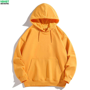 เสื้อฮู้ดผู้ชาย สีพื้น ผ้าฝ้ายเฟรนช์เทอร์รี่ สวมใส่สบาย มีกระเป๋า ทรงปกติ เหมาะสำหรับใส่ในฤดูใบไม้ร่วง - Product Image 5