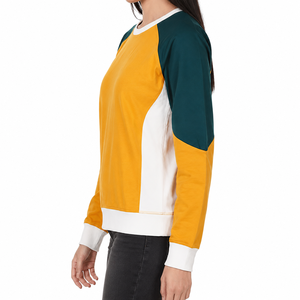 เสื้อสเวตเชิ้ตคอกลมผ้าฝ้าย 100% สำหรับผู้หญิง แขนยาวทรงลำลอง ผ้าฟลีซ พิมพ์ลายโลโก้ด้านหน้า - Product Image 4