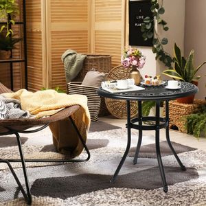 Table de jardin pliable en aluminium moulé 32*32*29 pouces pour usage extérieur, idéale pour ferme, parc et jardin - Product Image 6