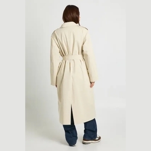 New High-grade Fashion commuter Professional Coat Temperament Hepburn Style French Long Coat Winter - Product Image 3