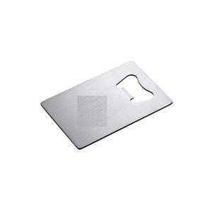 Ouvre-bouteille simple en métal, format portefeuille, en acier inoxydable fin, outil de bar pour bière, vin et voyages - Product Image 1