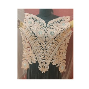 Blusa Elegante Estilo Bollywood para Mujer, Bordada con Cuentas, Tejido de Punto, Corta, para Fiesta - Product Image 3