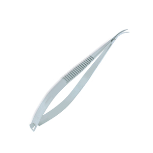 Micro-ciseaux chirurgicaux de précision en acier inoxydable à lames angulées et pointe courbée pour la fabrication en gros - Product Image 2