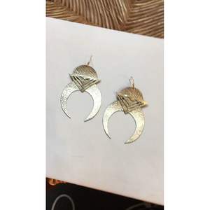 Collection de bijoux en cuivre et laiton écologiques, fabriqués à la main, de qualité supérieure, design exclusif, modèle 1, tendance, pour les fêtes - Product Image 1