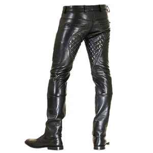 Best Price Men's Leather Pants Mid Eco-Friendly Waist Breathable <b>Winter</b> Best Price Wholesale OEM Customization - Product Image 6