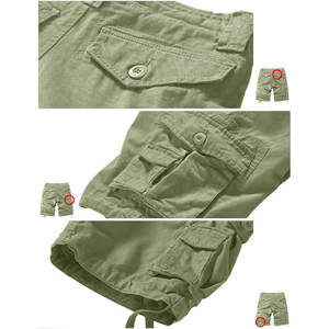 New Fashion Summer Casual Wear Men's Loose Size Customized Logo Printing High Quality Unisex 100% Polyester Pattern Cargo Shorts - Product Image 6