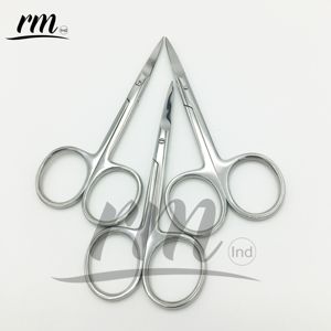Ciseaux à cuticules professionnels incurvés de précision en acier inoxydable pour droitiers, par March Expo RMI Wholesale - Product Image 3