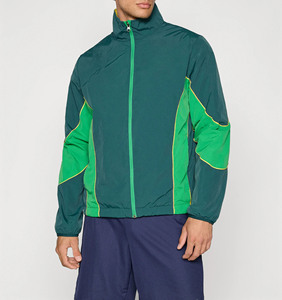 Veste coupe-vent décontractée pour homme, personnalisable, légère, design color block, veste coupe-vent d'extérieur - Product Image 1