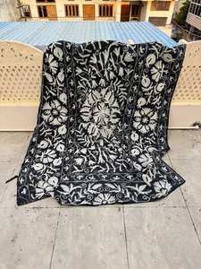 Handmade Eco-Friendly Embroidered Kantha Suzani <b>Quilt</b> Vintage Bohemian Style Cotton <b>Throw</b> Assorted Colors for Home Hotel Use - Product Image 2