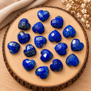 <b>Lapis</b> <b>Lazuli</b> Faceted Heart Shape 10mm Loose Gemstone Beads for Jewelry Making Pendant Craft Accessories Wholesale Supply - Product Image 2